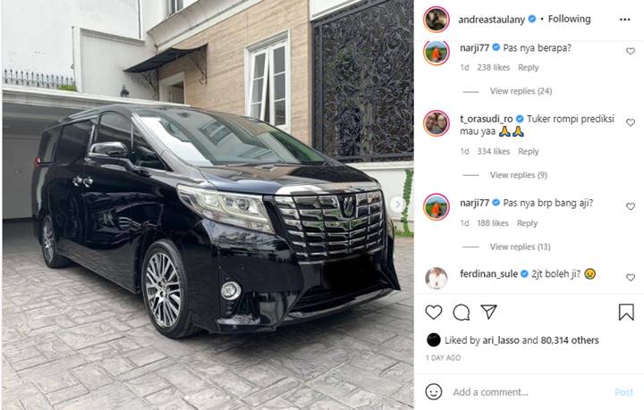 Andre Taulany Serius Jual Mobil, Malah Ramai Komentar Lawak dari Rekan Artis