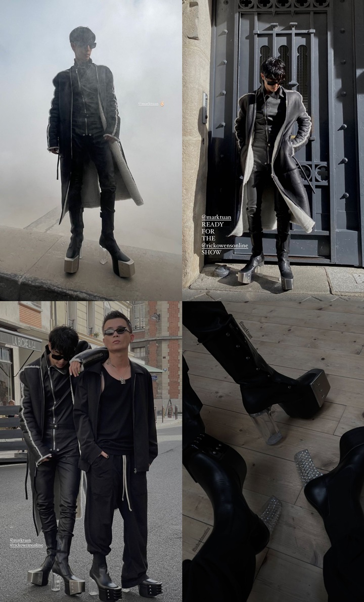 Keren Abis, Mark GOT7 Tampil Berani Pakai High Heels di Paris Fashion Week 1