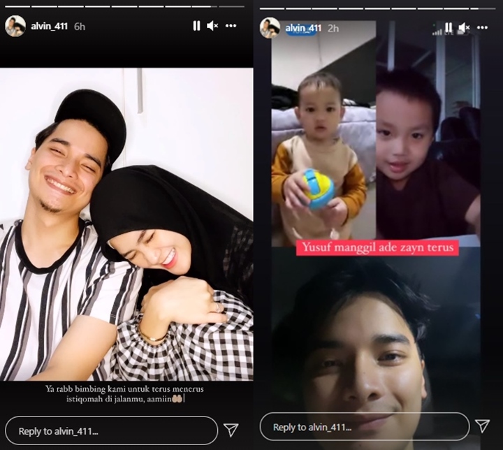 Alvin Faiz Doa Agar Istiqomah Bareng Istri, Pamer Momen Yusuf Panggil Adik Zayn