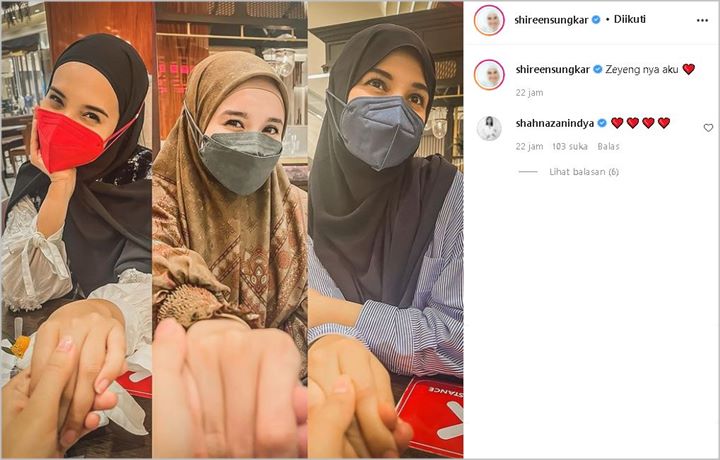 Bikin \'Latah\', Gaya \'Friendship Goal\' Shireen-Zaskia Sungkar dan Laudya Cynthia Bella Gemas Parah