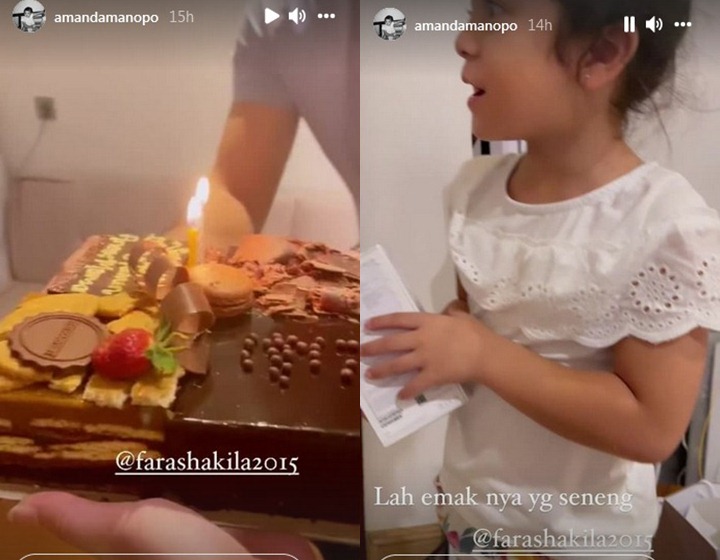 Amanda Manopo Beri Kado Mewah di Momen Ultah, Fara Shakila: Aku Senang Sekali