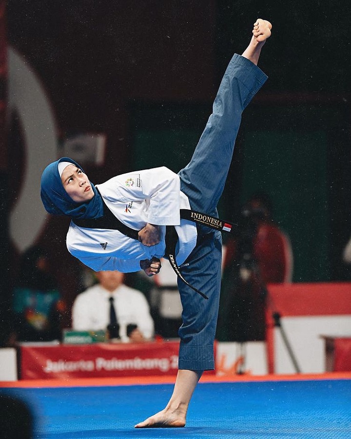  Belajar taekwondo sejak tahun 2007