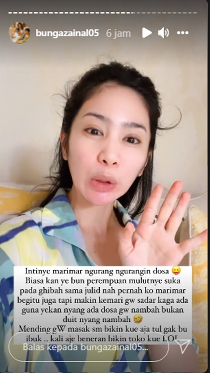 Dicibir Tak Punya Kerjaan, Bunga Zainal Santai Beri Jawaban Begini