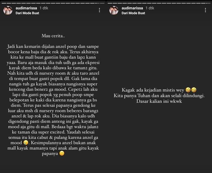 Putra Audi Marissa Tunjukkan Sikap Tak Biasa Nangis Keras Saat Masuk Mal, Diganggu Makhluk Halus?