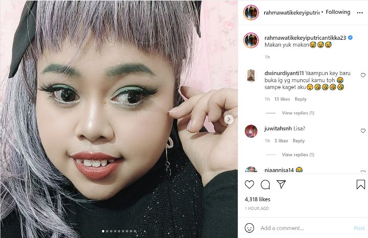 Rahmawati Kekeyi Kembali \'Lepas Hijab\', Kecantikannya Dipuji Bak Lisa BLACKPINK