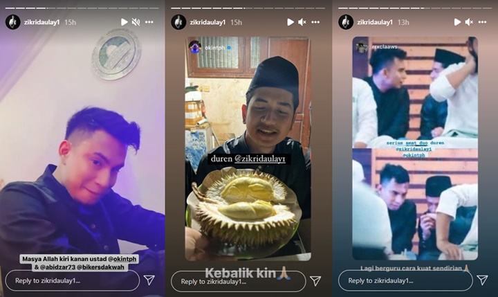 Zikri Daulay dan Okin Akrab Banget Pengajian Bareng, Sosok Tampan Ini Ikutan Nimbrung