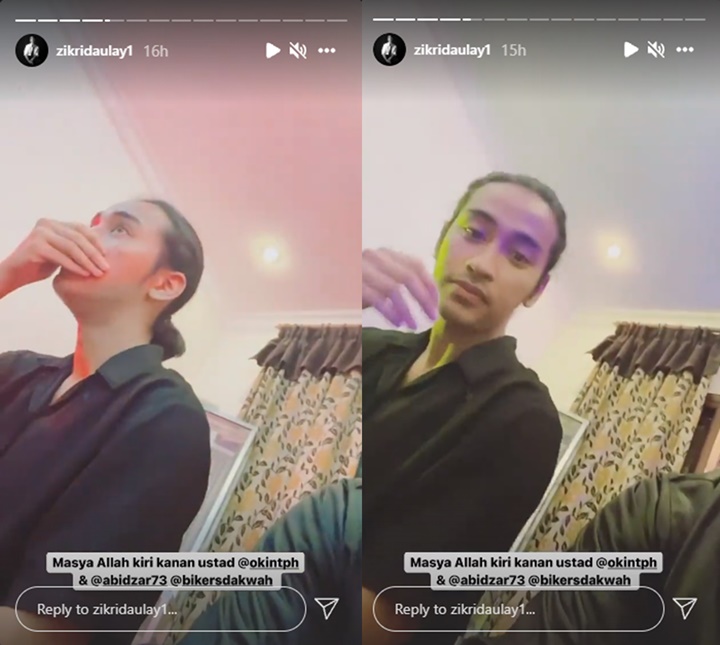 Zikri Daulay dan Okin Akrab Banget Pengajian Bareng, Sosok Tampan Ini Ikutan Nimbrung