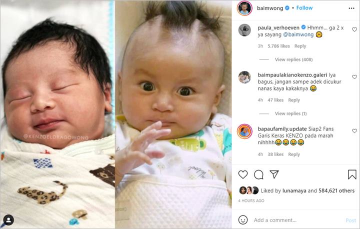 Baim Wong Bikin Was-was Usai Sandingkan Foto Kiano dan Sang Adik, Paula Sampai ‘Turun Tangan’