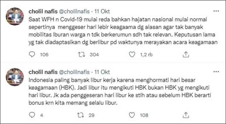 Kritik Cholil Nafis
