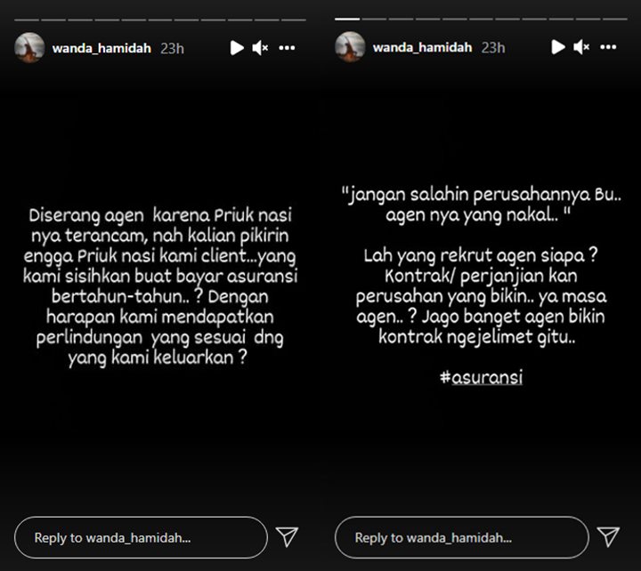 Usai Speak Up, Wanda Hamidah Kini Ngaku Diserang Agen Asuransi