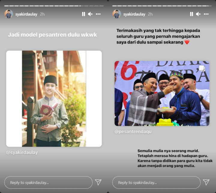 Syakir Daulay Pamer Foto-foto Unyu Saat Jadi Santri Tahfidz, Ada yang Disuapi Yusuf Mansur