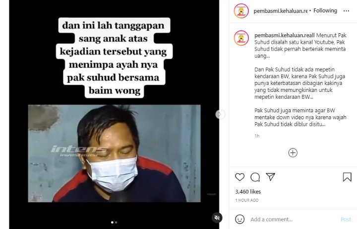 Anak Kakek Suhud Akui Sakit Hati Ke Baim Wong, Tak Terima Ayahnya Dijadikan Konten