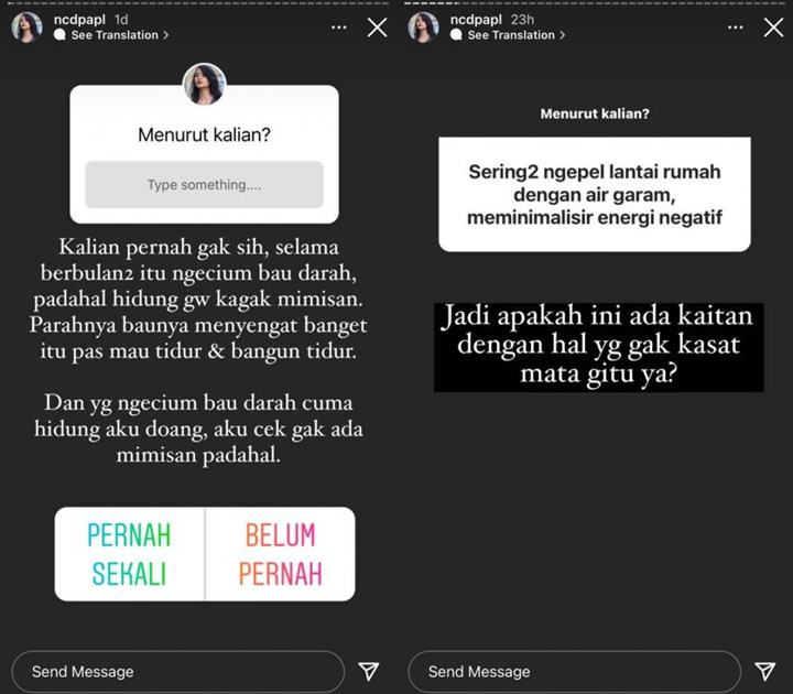 Cerita Nora Alexandra Berbulan-bulan Cium Bau Amis Darah: Gak Ada Mimisan Padahal