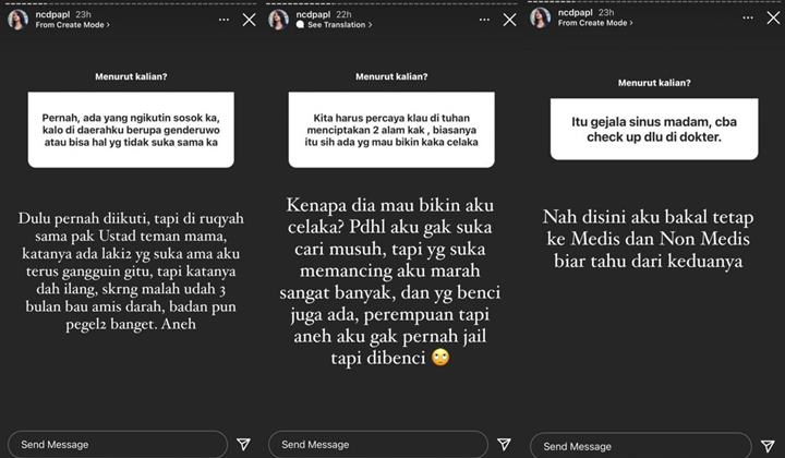 Cerita Nora Alexandra Berbulan-bulan Cium Bau Amis Darah: Gak Ada Mimisan Padahal