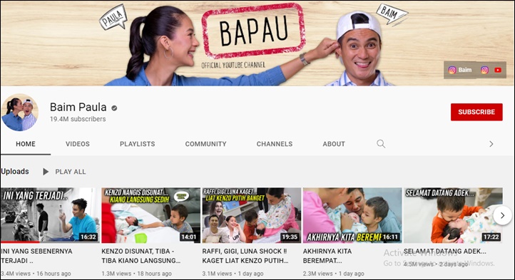 Jumlah Subscriber YouTube Baim Wong Turun Drastis Imbas Aksi \'Ngamuk\' ke Kakek Suhud