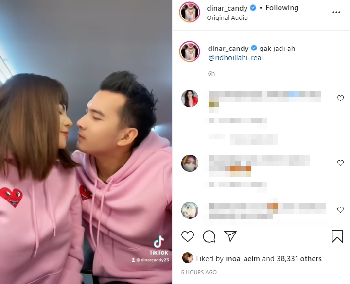 Dinar Candy Nyaris Dicium Ridho Ilahi