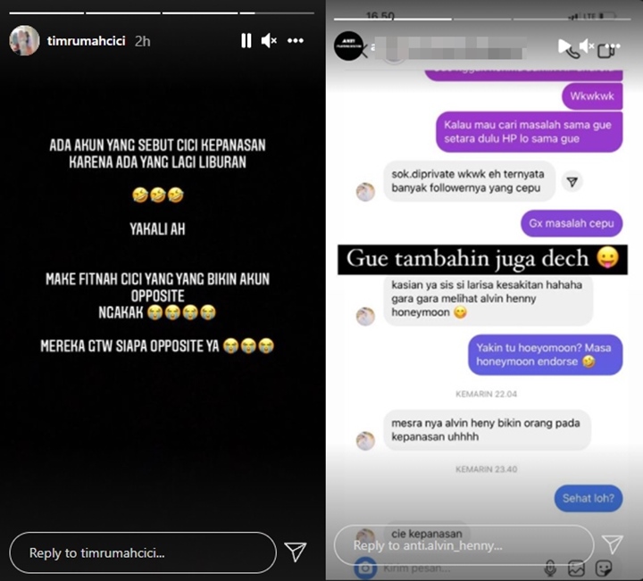 Larissa Chou Dituding Kepanasan Lihat Alvin Faiz Honeymoon, Tim Rumah Cici Ikut Komentar
