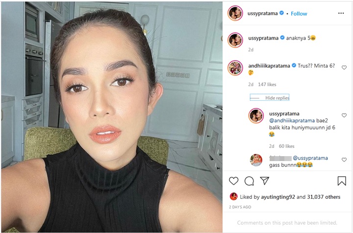 Penampilan Ussy Saat Bahas Punya Anak 5 Dipuji, Komentar Andhika Pratama Kode Tambah Momongan?