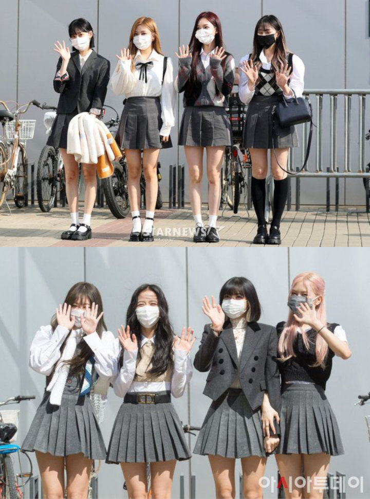 Outfit Seragam Sekolah aespa Dibilang Mirip BLACKPINK, Netizen Julid Abis 1