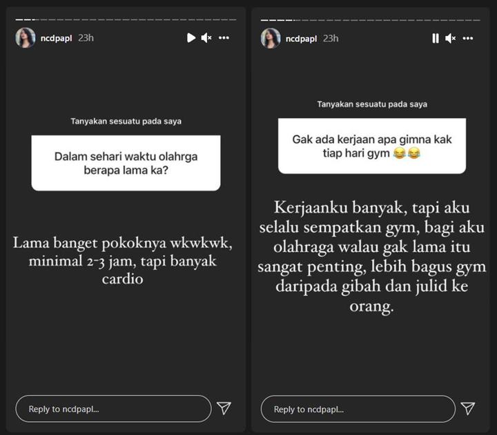 Disebut Bak Tak Ada Kerjaan Karena Hobi Nge-Gym, Jawaban Bijak Nora Alexandra ‘Makjleb’