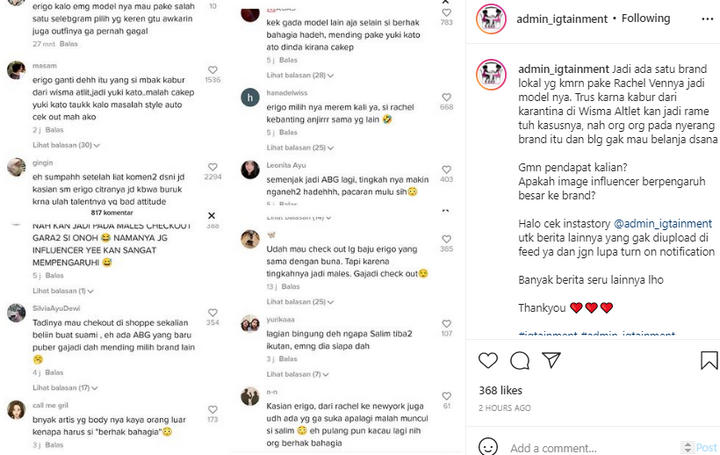 Rachel Vennya Dicopot Jadi BA?