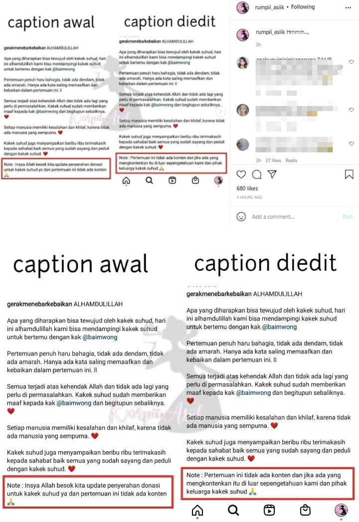 Kembali Ngonten, Baim Wong Ternyata Tak Izin Pihak Kakek Suhud?