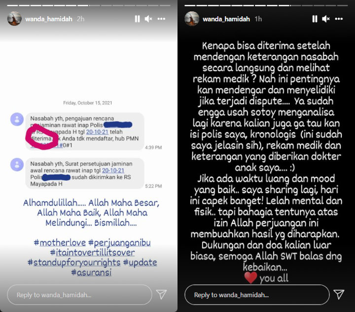 Pengajuan Akhirnya Dikabulkan Asuransi, Wanda Hamidah: Lelah Mental dan Fisik!