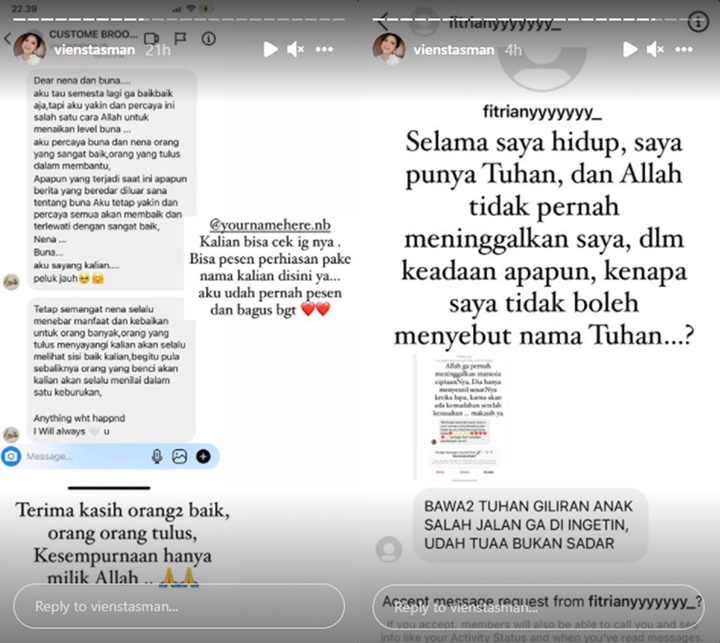 Ibunda Rachel Vennya Ngode Tertekan Usai Dapat DM Jahat dari Haters, Begini Isinya
