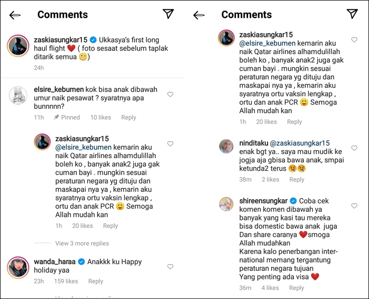 Zaskia Sungkar Akhirnya Tanggapi Pro Kontra Boyong Anak Naik Pesawat Saat Pandemi