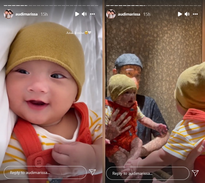 Visual Mengagumkan Putra Audi Marissa-Anthony Xie, Momen Ngegas Saat Dicium Gemes Banget