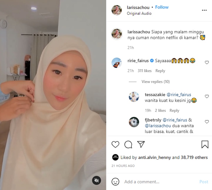 Larissa Chou dan Ririe Fairus
