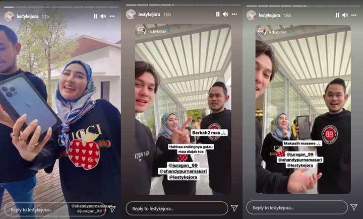 Tak Hadiri Pernikahan Ridho DA, Lesty Kejora dan Rizky Billar Pamer Dapat Hadiah dari Sosok ini