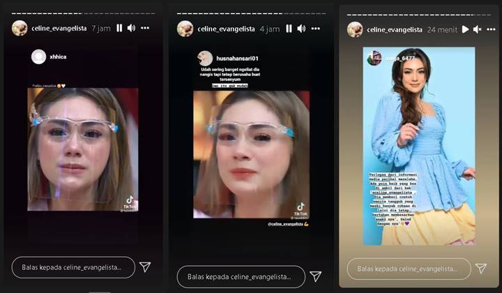 Video Saat Nangis Sambil Tersenyum Jadi Buah Bibir Panen Pujian, Celine Evangelista Ikut Bereaksi?