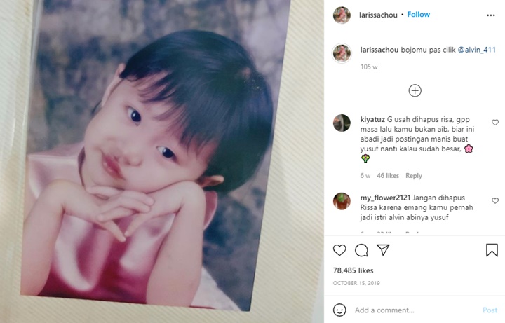 Larissa Chou Pamer Foto Masa Kecil Yang Jarang Diketahui Publik, Caption Malah Bikin Emosi
