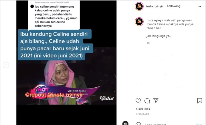 Celine Evangelista Ternyata Sudah Punya Pacar Baru Saat Proses Cerai?