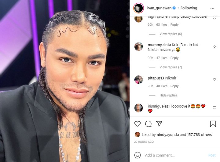 Bikin Pangling, Penampilan Ivan Gunawan Saat Dikepang Disebut Mirip Nikita Mirzani