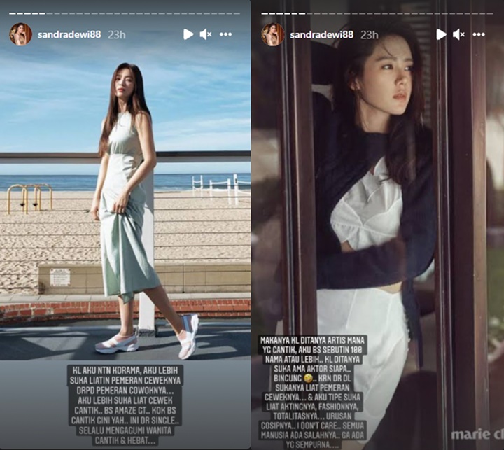 Beda dari Yang Lain, Sandra Dewi Ngaku Lebih Idolakan Aktris Korea Ketimbang Para Aktornya