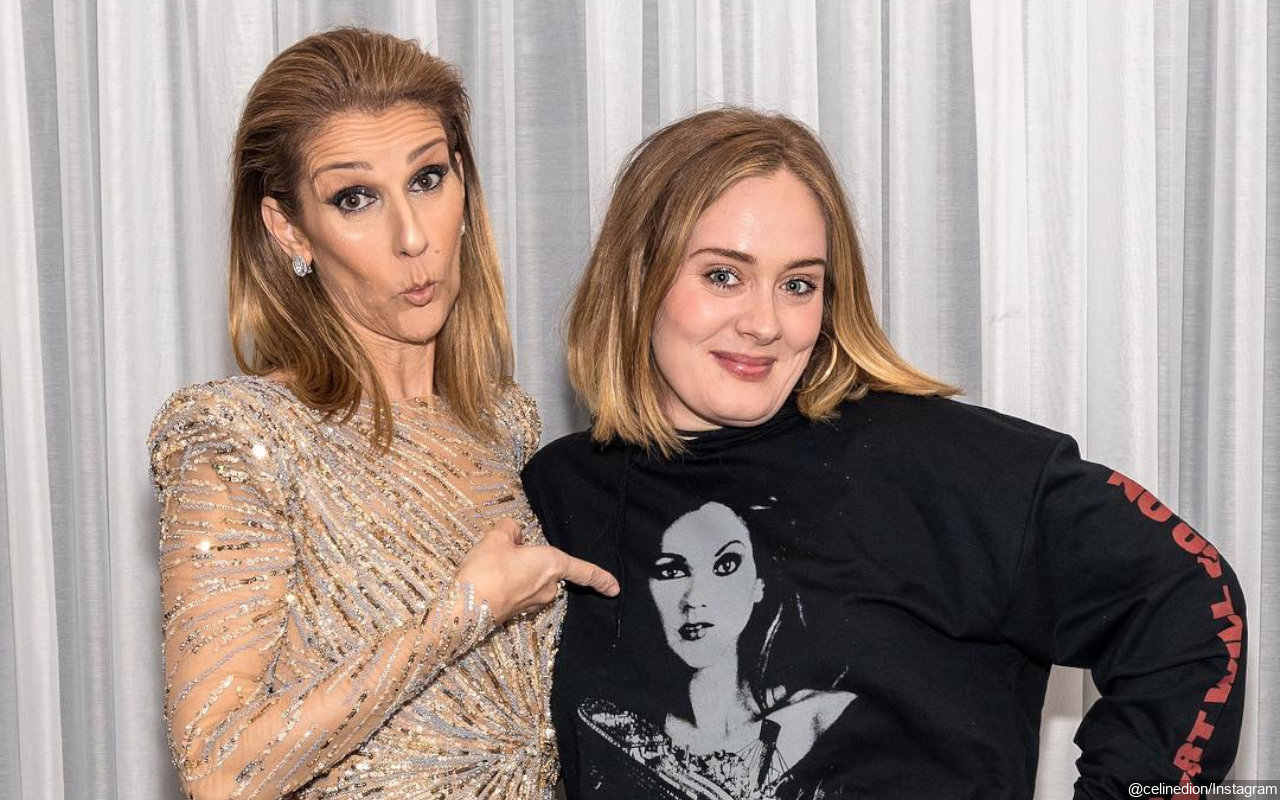 Masih Penggemar Setia, Adele Simpan Permen Karet Bekas Celine Dion dalam Bingkai