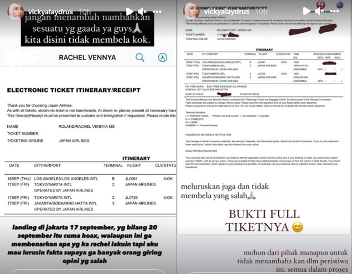 Vicky Alaydrus Beri Dukungan pada Rachel Vennya dan Ikut Beber Bukti, Tegaskan Bukan untuk Membela