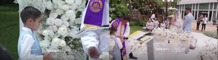 El barack membawakan cincin untuk pernikahan jedar dan Vincent