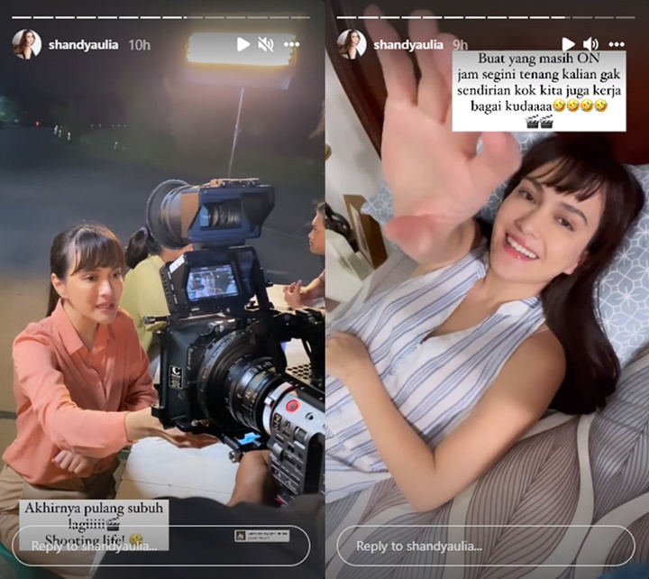 Lelah Syuting, Shandy Aulia Perdana Tulis Pesan Rindu Untuk Suami Bikin Nyesek