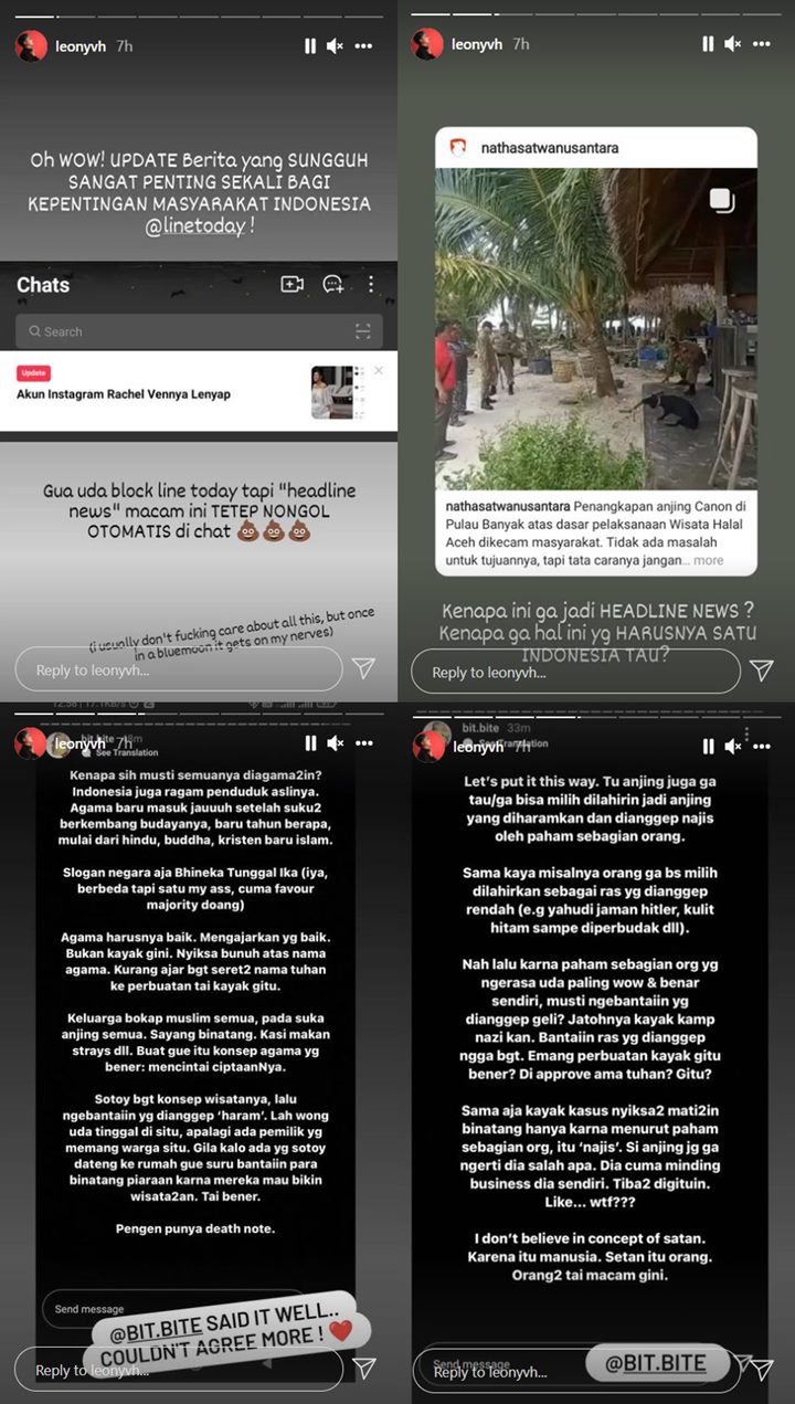 Kesal Rachel Vennya Dominasi Headline, Leony Vitria Minta Wisata Halal Hingga Siksa Anjing Disorot