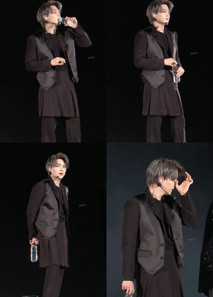 Gaya Keren Suga Pakai Rok di Konser Online BTS Dipuji Habis-Habisan