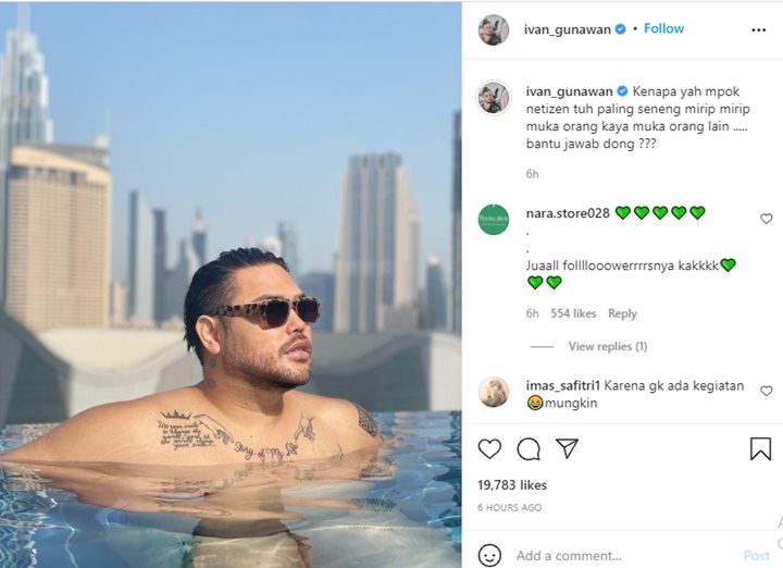 Ivan Gunawan Protes Gegara Sering Dimiripkan dengan Artis Lain, Jawaban Netizen Kocak Banget