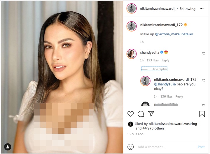 Nikita Mirzani Dipuji Manglingi di Foto Terbaru, Komentar Shandy Aulia Bikin Salfok