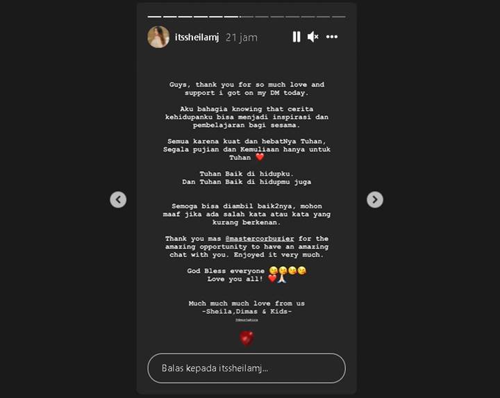 Dibanjiri Dukungan Lewat DM, Begini Pesan Sheila Marcia Usai Cerita Masa Lalunya Dapat Banyak Perhatian