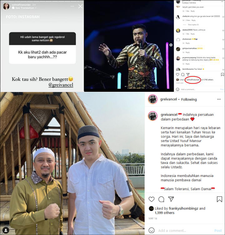 Pakai Peci, Sifat Anak Pendeta \'Pacar Tampan\' Salmafina Sunan di Depan Ustaz Bikin Salut