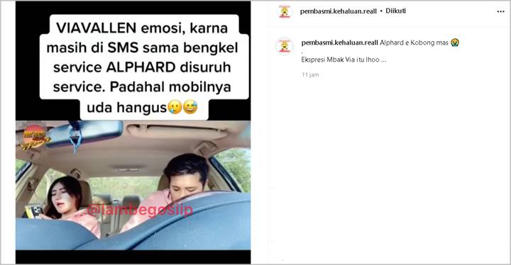 Via Vallen Kesal Diingatkan Servis Mobil Alphard Padahal Sudah Hangus, Gaya Bicara \'Ngegas\' Disorot