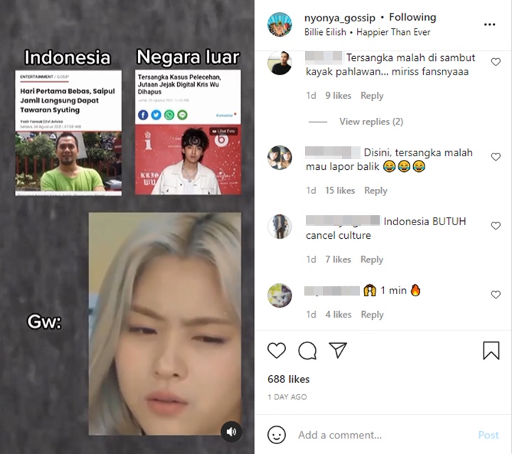 Kasus Saipul Jamil Mendadak Dibandingkan dengan Skandal Kris Wu, Begini Komentar Netizen