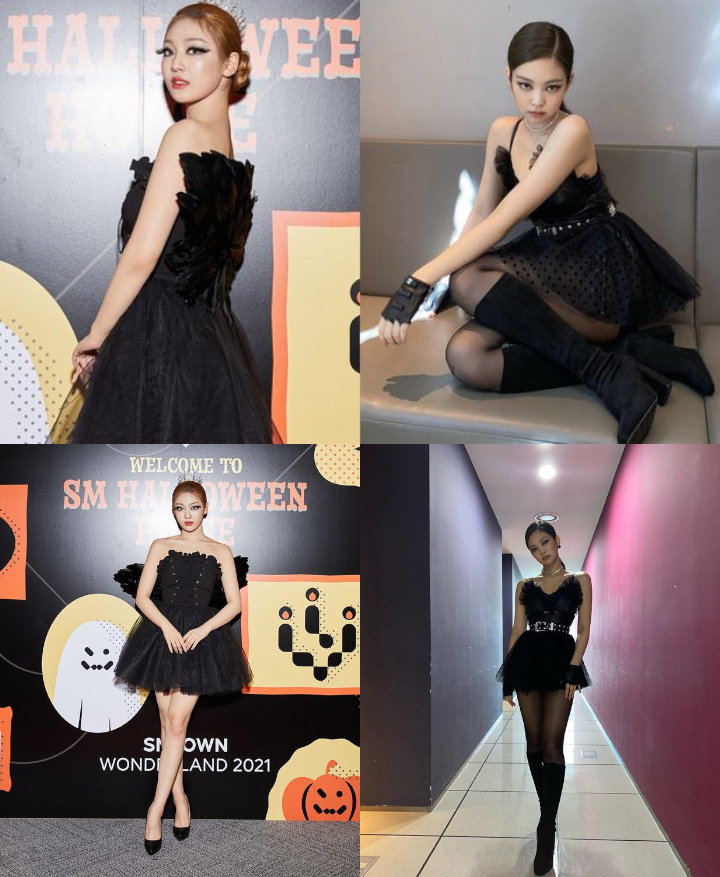 Dandanan Halloween Ningning aespa Mirip Jennie BLACKPINK?